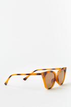 Francesca's Ellie Tort Cat Eye Sunglasses - Orange