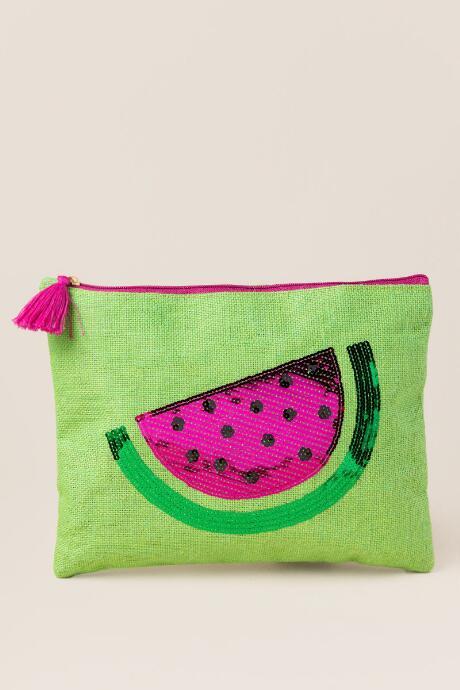 Francesca's Kayden Watermelon Pouch - Green