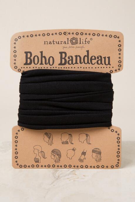 Francescas Boho Bandeau In Black - Black