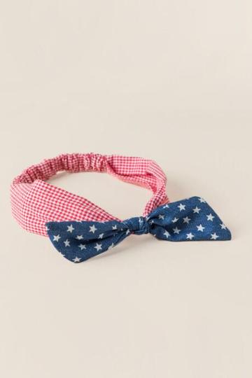 Francesca's Josie Americana Headwrap - Red