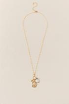 Francesca Inchess Sidney Coin Pendant Charm Necklace - Gold