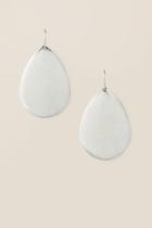 Francesca's Colette Metal Teardrop Earrings In Silver - Silver