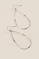 Francesca's Elaine Silver Teardrop Earrings - Silver