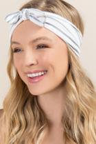 Francesca's Llindy Stripe Soft Wrap - Oxford Blue