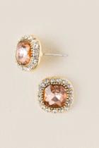 Francesca's Poppy Pav Trim Soft Square In Light Pink - Blush
