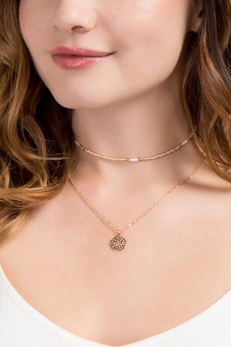 Francesca's Bree Delicate Layered Choker - Gold