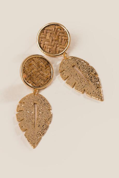 Francesca's Fresno Woven Earrings - Natural