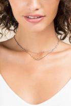 Francesca's Anniston Choker Necklace - Silver