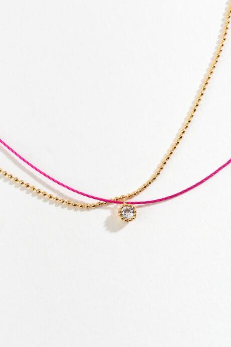 Francesca's Zelda Cz Layered Choker - Wine