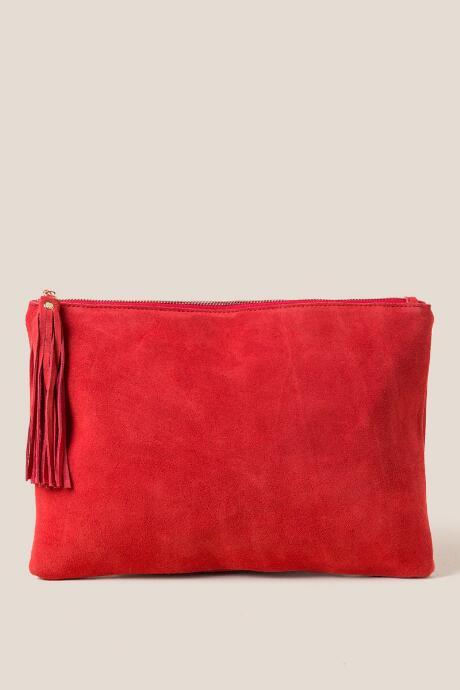 Francesca's Poppy Classic Clutch - Brick