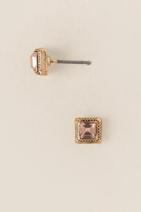 Francesca's Kaya Square Stud Earring - Blush
