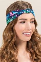 Francescas Kiana Bird And Palm Softwrap - Navy