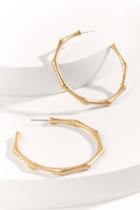 Francesca's Isabelle Hoop Earrings - Gold