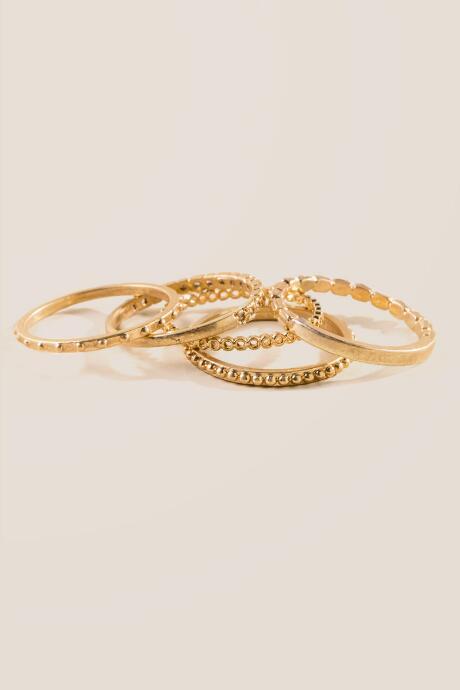 Francesca's Azalea Gold Ring Set - Gold