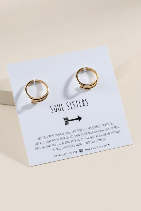 Francesca's Bryan Anthonys Soul Sisters Arrow Rings - Gold