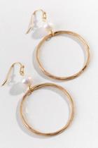 Francesca Inchess Pia Pearl Circle Drop Earrings In Gold - Gold