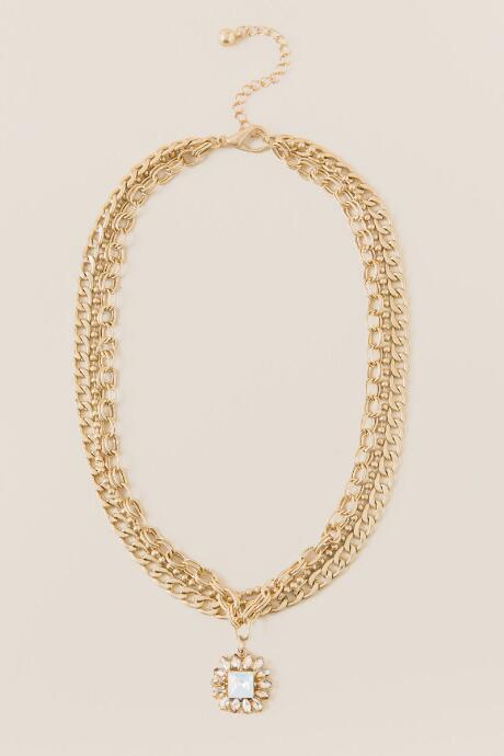 Francesca Inchess Aubriella Chain Statement Necklace - Gold