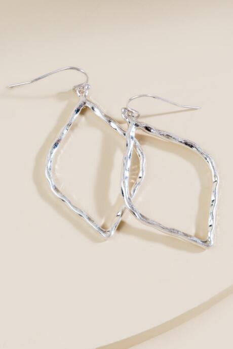 Francesca's Jill Open Shape Earrings - Silver
