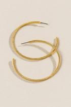 Francesca's Cordele Hoop Earrings - Gold