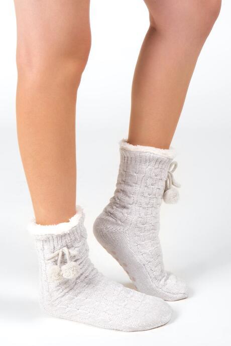 Francesca Inchess Long Cozy Warmer Socks - Gray