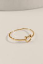 Francesca's Cat Silhouette Ring - Gold