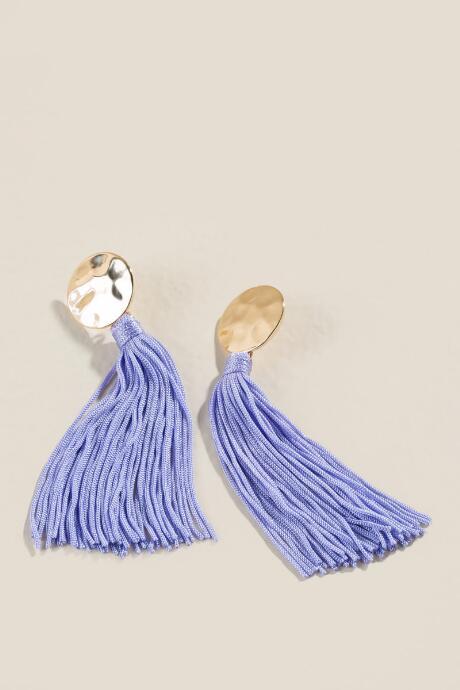 Francesca's Cyra Tassel Earrings - Lavender