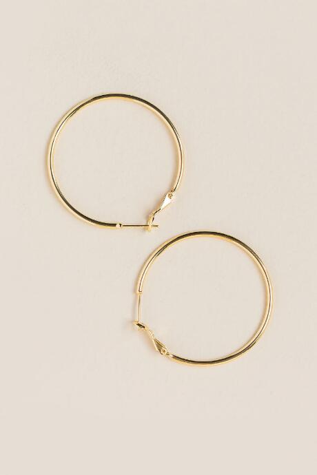 Francesca's Courtney Hoop Earring In Gold - Gold