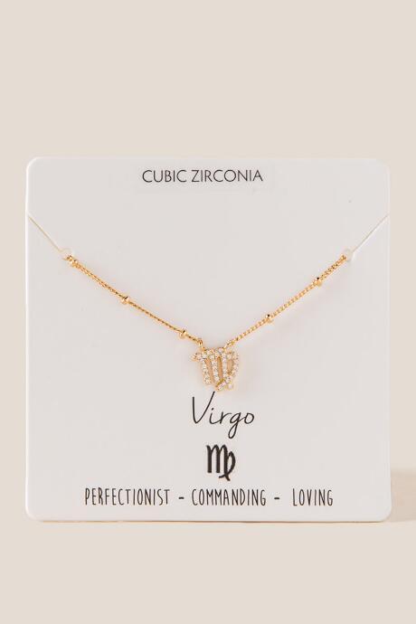 Francesca's Virgo Pendant Necklace - Gold