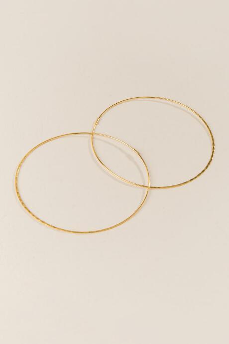 Francesca's Naomi Endless Large Hoops - Gold