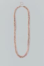 Francesca's Kinley Rose Gold Beaded Necklace - Rose/gold
