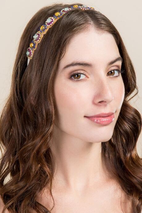 Francesca's Lindsey Embellished Headband - Multi