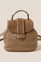 Francesca's Tori Whipstitch Mini Backpack - Taupe