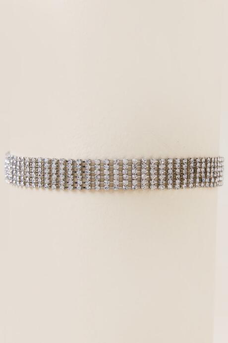 Francesca's Veda Crystal Link Choker - Crystal