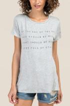 Alya Eyes Full Of Stars Graphic Tee - Heather Gray