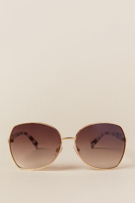 Francesca's Rosy Sunglasses - Tortoise