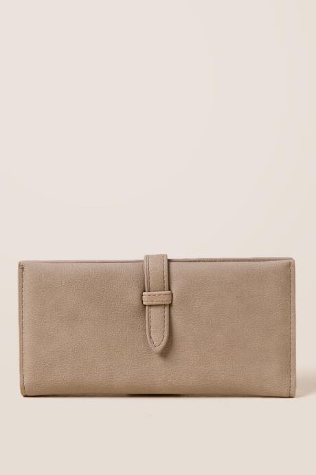 Francescas Asha Distressed Wallet - Taupe