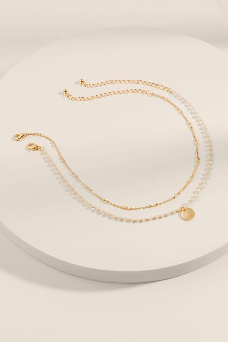 Francesca's Kai Rosary Choker Necklace - Ivory