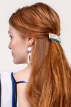 Francesca's Laura Marbled Resin Clip - Mint