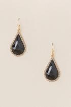 Francesca Inchess Reina Teadrop Earrings In Black - Black