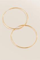 Francesca's Delaney Hoop Earrings In Gold - Gold