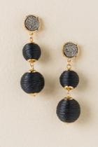 Francesca Inchess Jovita Druzy Ball Drop Earring - Black