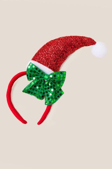 Francesca's Dulce Santa Hat Headband - Red