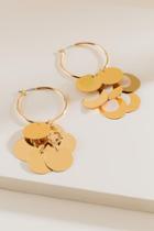 Francesca's Stella Sequin Kite Hoops - Gold