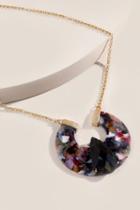 Francesca's Ainsley Resin Pendant Necklace - Multi