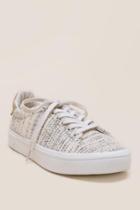 Extrafine Sugar Ginza Tweed Lace-up Sneaker - Ivory