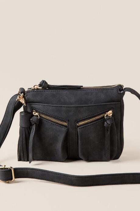 Francesca's Alisha Mini Crossbody - Black