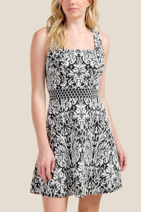 Francesca's Valentina Fit And Flare Dress - Black