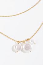 Francesca's Alison Pearl Drop Layered Necklace - Pearl