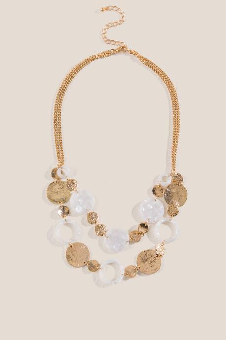 Francesca's Dani Linked-circle Necklace - Ivory