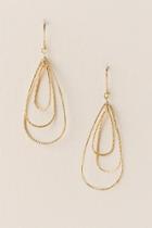 Francesca's Quinn Teardrop Layers Earring - Gold